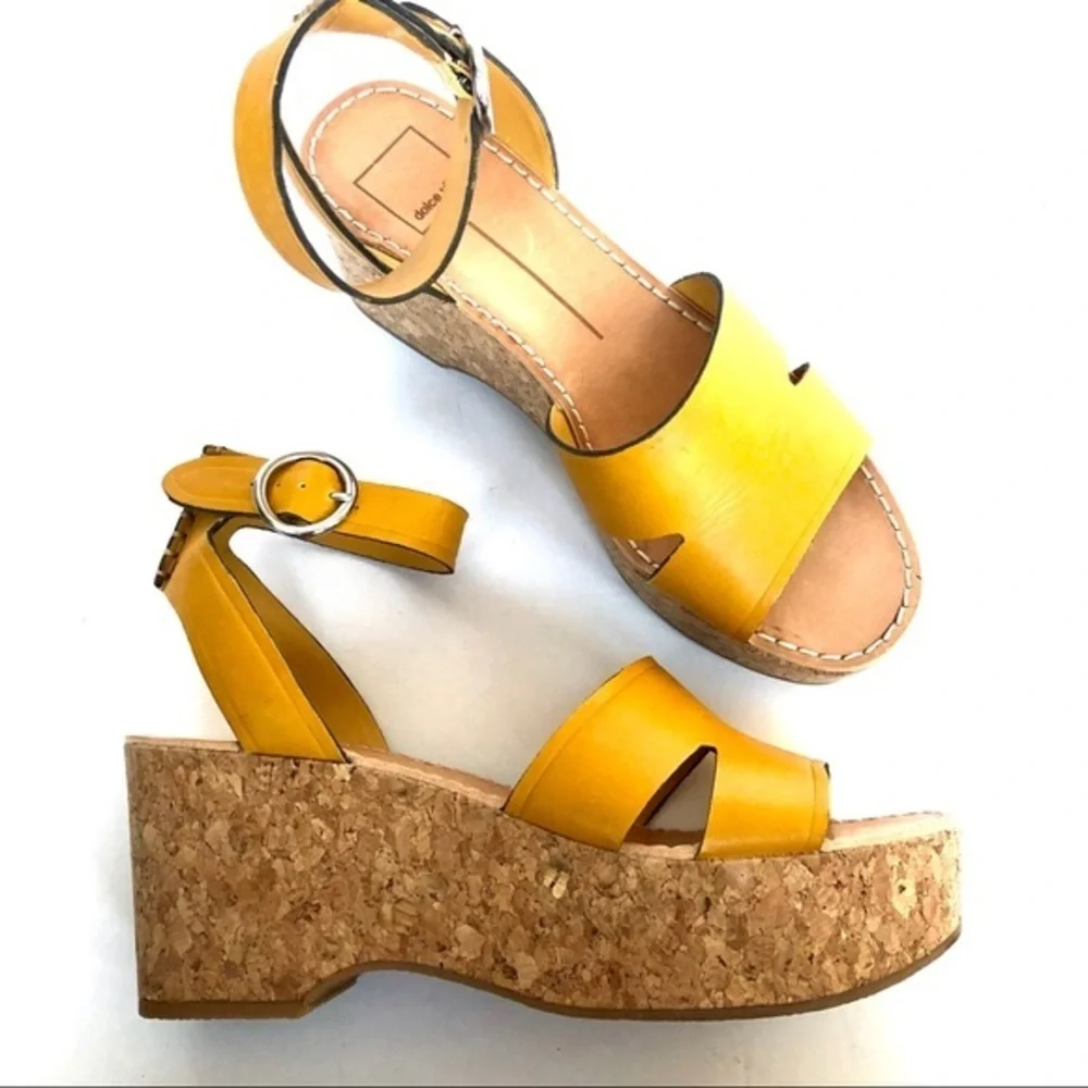 DOLCE VITA platform wedge sandals